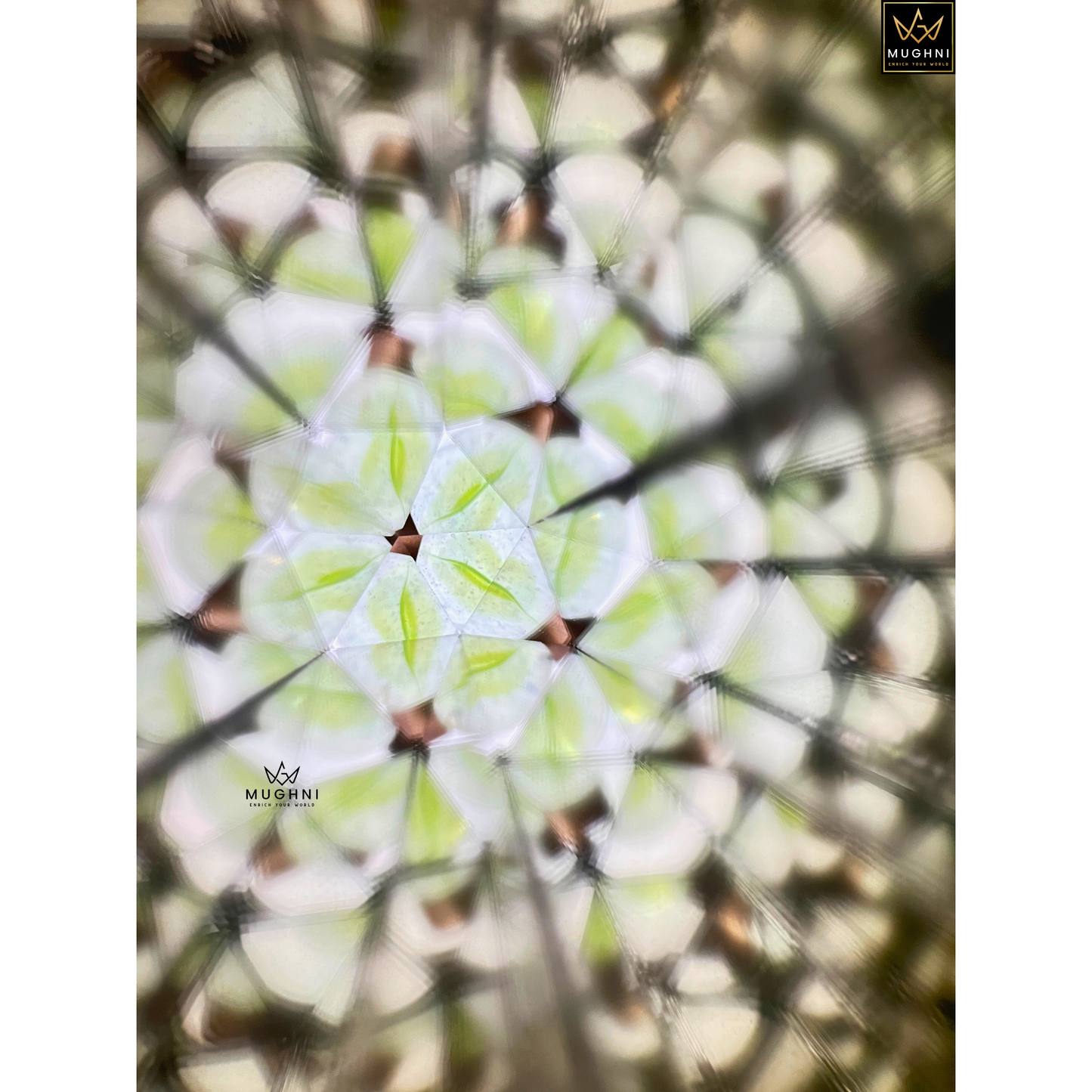 Handcrafted Antique Brass Kaleidoscope – Marble Eyepiece Vintage Toy