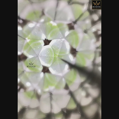 Handcrafted Antique Brass Kaleidoscope – Marble Eyepiece Vintage Toy